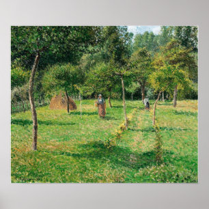 Pissarro - Orchard bij Eragny 1896 Poster