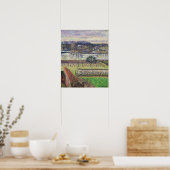 Pissarro - Overstroming Avondeffect Eragny 1893 Poster (Keuken)