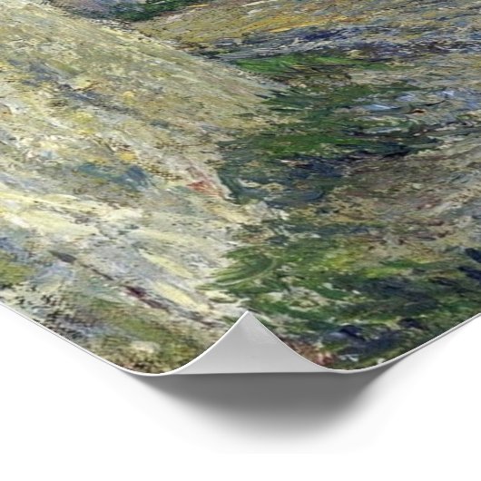 Pissarro - Paved Street at Valhermeil , Auvers Poster (Hoek)