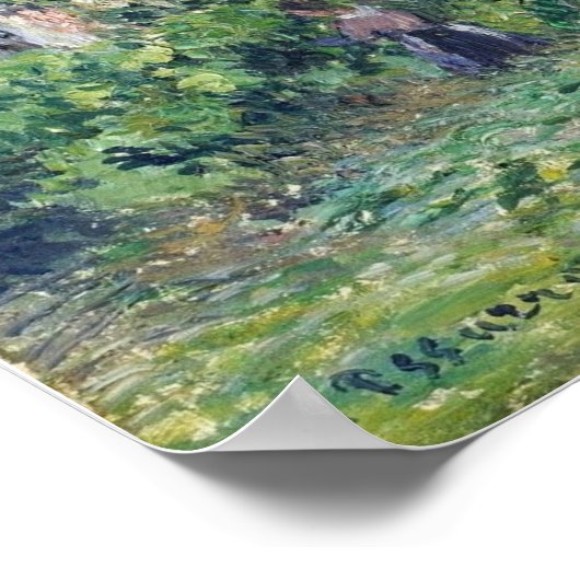 Pissarro - Peasant House at Eragny 1884 Poster (Hoek)