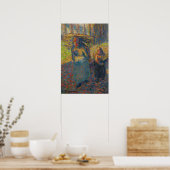 Pissarro - Peasant Women Carrying Bruswood Poster (Keuken)
