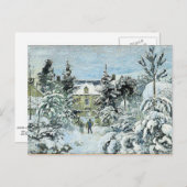 Pissarro - Piette's House in Montfoucault Briefkaart (Voorkant / Achterkant)