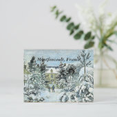 Pissarro - Piette's House in Montfoucault Briefkaart (Staand voorkant)