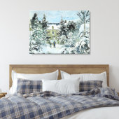 Pissarro - Piette's House in Montfoucault Canvas Afdruk (Insitu (Slaapkamer))