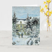 Pissarro - Piette's House in Montfoucault Kaart (Gele Bloem)