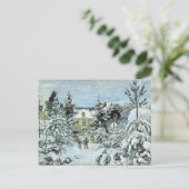 Pissarro - Piette's huis in Montfoucault Briefkaart (Staand voorkant)