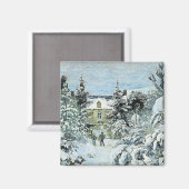 Pissarro - Piette's huis in Montfoucault Magneet (Voorkant / Achterkant)