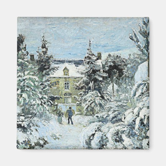 Pissarro - Piette's huis in Montfoucault Magneet (Voorkant)