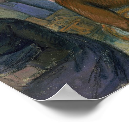 pissarro - pluimveemarkt tegen gisors poster (Hoek)