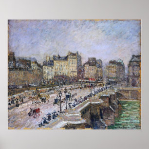 Pissarro - Pont Neuf Sneeuweffect 1902 Poster