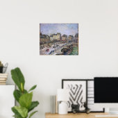 Pissarro - Pont Neuf Sneeuweffect 1902 Poster (Thuiskantoor)