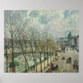 Pissarro - Quai Malaquais en het instituut 1903 Poster (Voorkant)