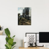 Pissarro - Road Winter 1862 Poster (Thuiskantoor)