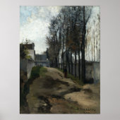 Pissarro - Road Winter 1862 Poster (Voorkant)