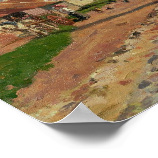 Pissarro - Route de Versailles Rocquencourt Poster (Hoek)