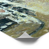 Pissarro - Rue Saint-Honore-vanmiddag - Regeneffec Poster (Hoek)