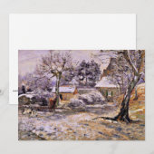 Pissarro - sneeuw op Montfoucault (Voorkant / Achterkant)