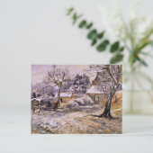 Pissarro - sneeuw op Montfoucault Briefkaart (Staand voorkant)