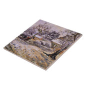 Pissarro - sneeuw op Montfoucault Tegeltje (Zijkant)