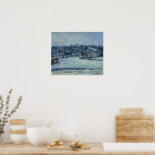 Pissarro - sneeuwscène bij Eragny ( bazincourt ) Poster (Keuken)