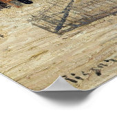 pissarro - standbeeld van henri IV 1901 Poster (Hoek)