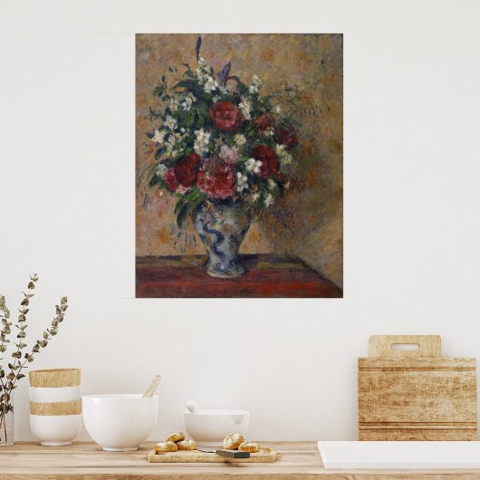 Pissarro Still life with peonies and mock orange Poster (Keuken)