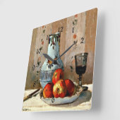 Pissarro - Stilleven met appels en kan, Vierkante Klok (Hoek)