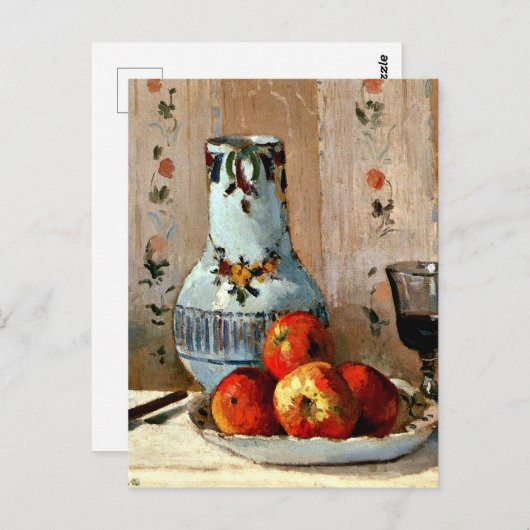 Pissarro - Stilleven met appels en Pitcher Briefkaart (Voorkant / Achterkant)