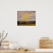 Pissarro - Sunset at Eragny Poster (Keuken)