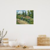Pissarro - The Harvest Pontoise 1880 Poster (Keuken)