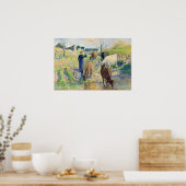Pissarro - The Koeien Watering Osny 1886 Poster (Keuken)
