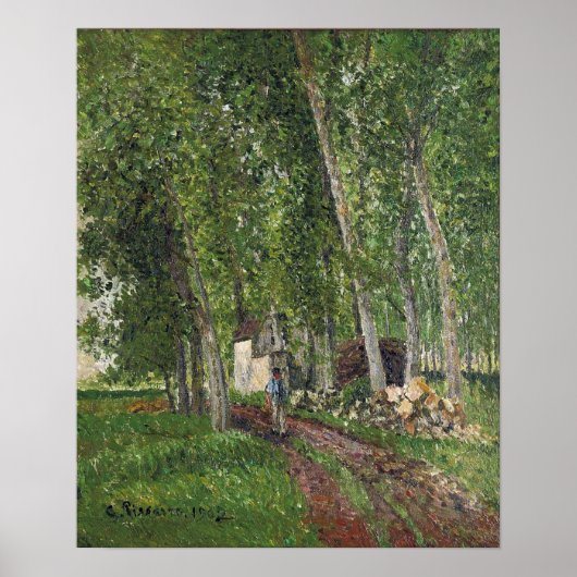Pissarro - Thicket te Moret 1902 Poster (Voorkant)