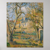 Pissarro - Vegetable Garden Poster (Voorkant)