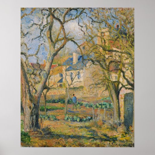 Pissarro - Vegetable Garden Poster (Voorkant)