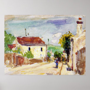 Pissarro - weg van Hermitage Pontoise 1875 Poster