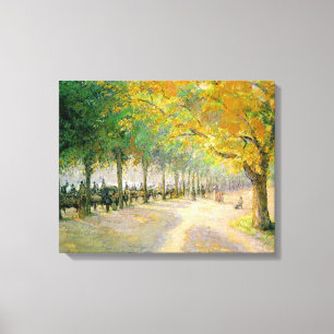 Pissarro's 'Hyde Park' Canvas Afdruk