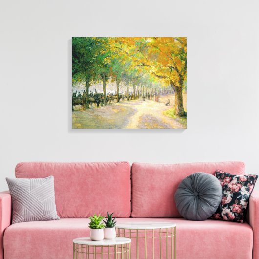 Pissarro's 'Hyde Park' Canvas Afdruk (Insitu (Woonkamer))