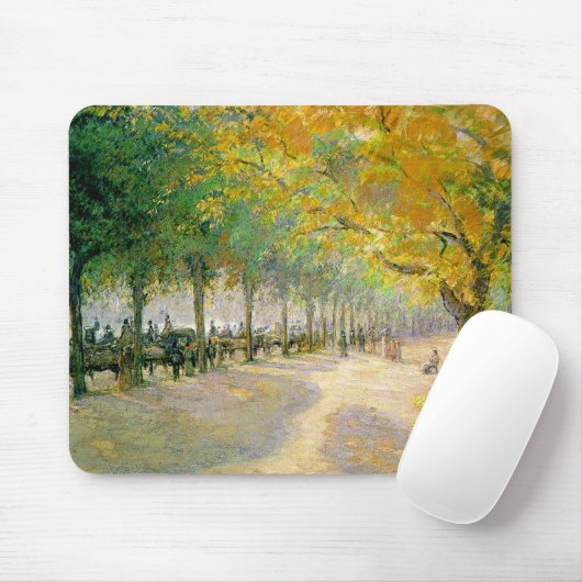 Pissarro's "Hyde Park" - Mousepad Muismat (Met muis)