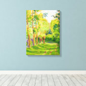 Pissarro's "Landschap in St Charles" Canvas Afdruk (Insitu (Houten vloer))