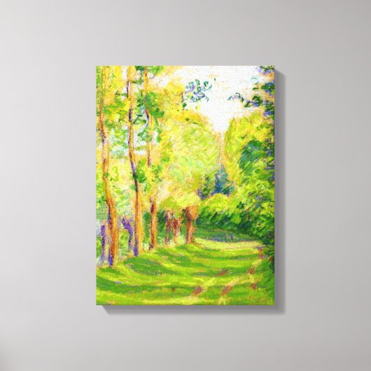 Pissarro's "Landschap in St Charles" Canvas Afdruk (Voorkant)