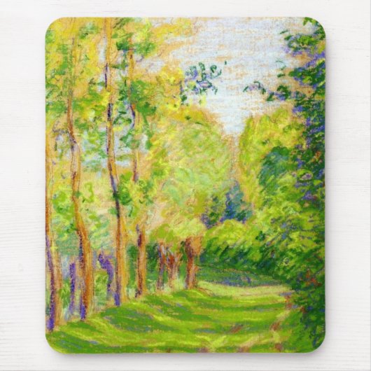 Pissarro's "Landschap in St Charles" - Mousepad Muismat (Voorkant)
