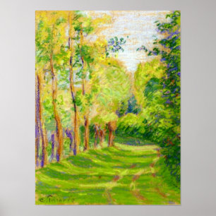 Pissarro's "Landschap in St Charles" - Poster