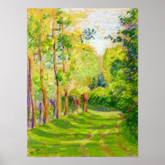 Pissarro's "Landschap in St Charles" - Poster (Voorkant)