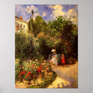 Pissarro's "The Garden at Pontoise" - Poster