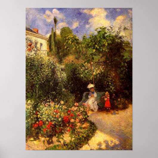 Pissarro's "The Garden at Pontoise" - Poster (Voorkant)