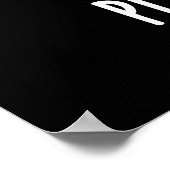 Pissed-achio Grappige Pistache Pun Donker BG Poster (Hoek)