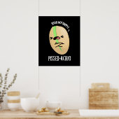 Pissed-achio Grappige Pistache Pun Donker BG Poster (Keuken)