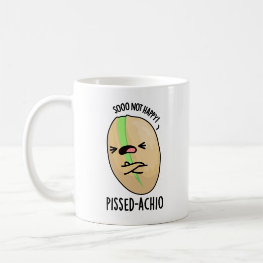 Pissed-achio Grappige Pistache Pun Koffiemok (Links)