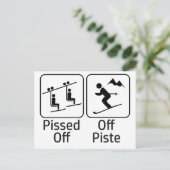 Pissig Buiten de Pistes Briefkaart (Staand voorkant)