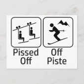 Pissig Buiten de Pistes Briefkaart (Voorkant)